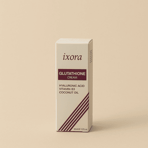 Ixora Glutathione Cream Hyaluronic acid vitamin B3 coconut oil